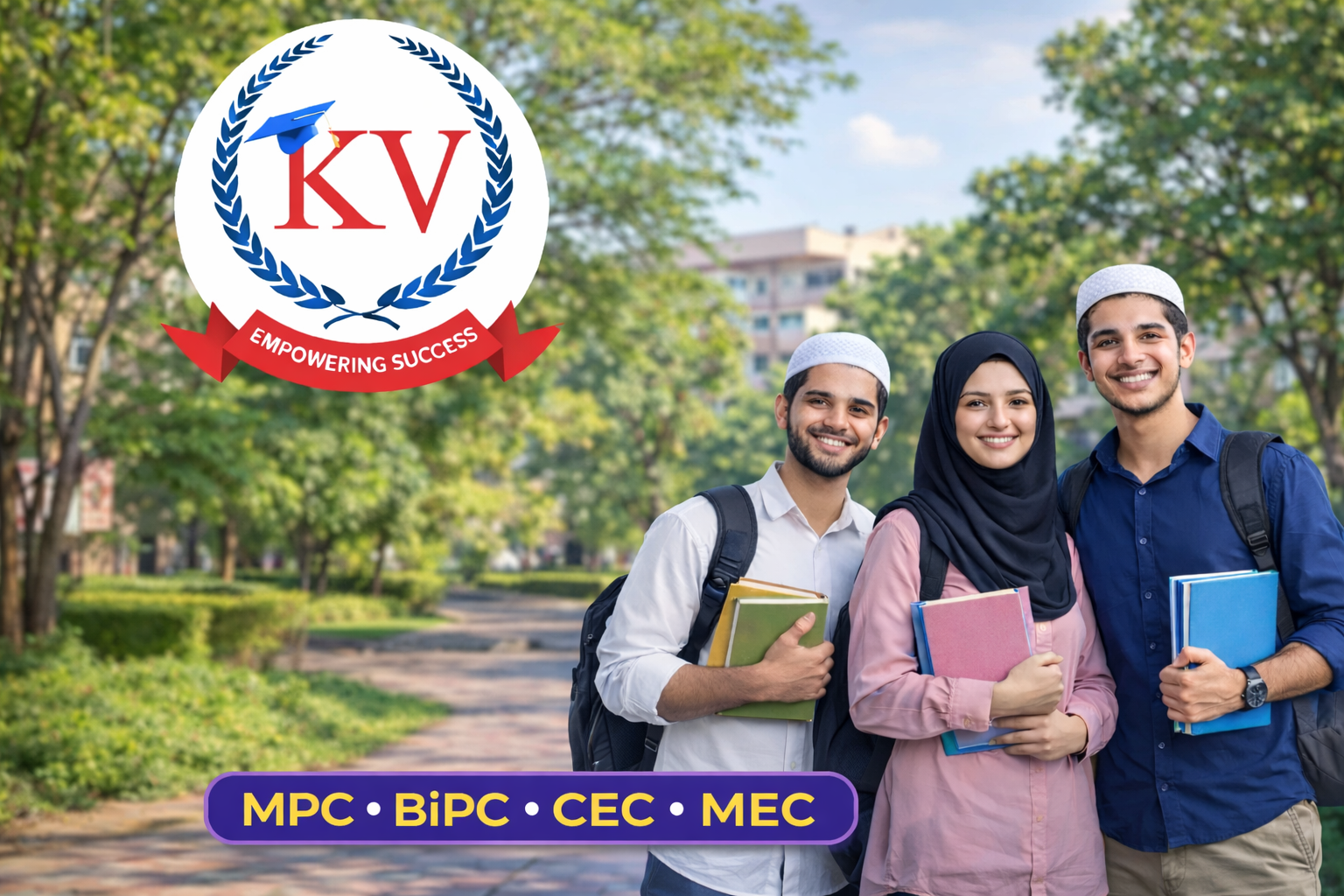 college students banner kv academy