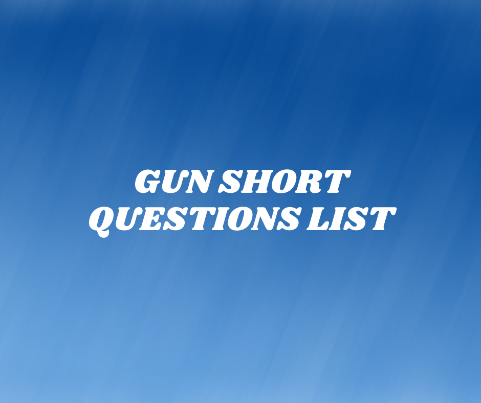 gun short questions